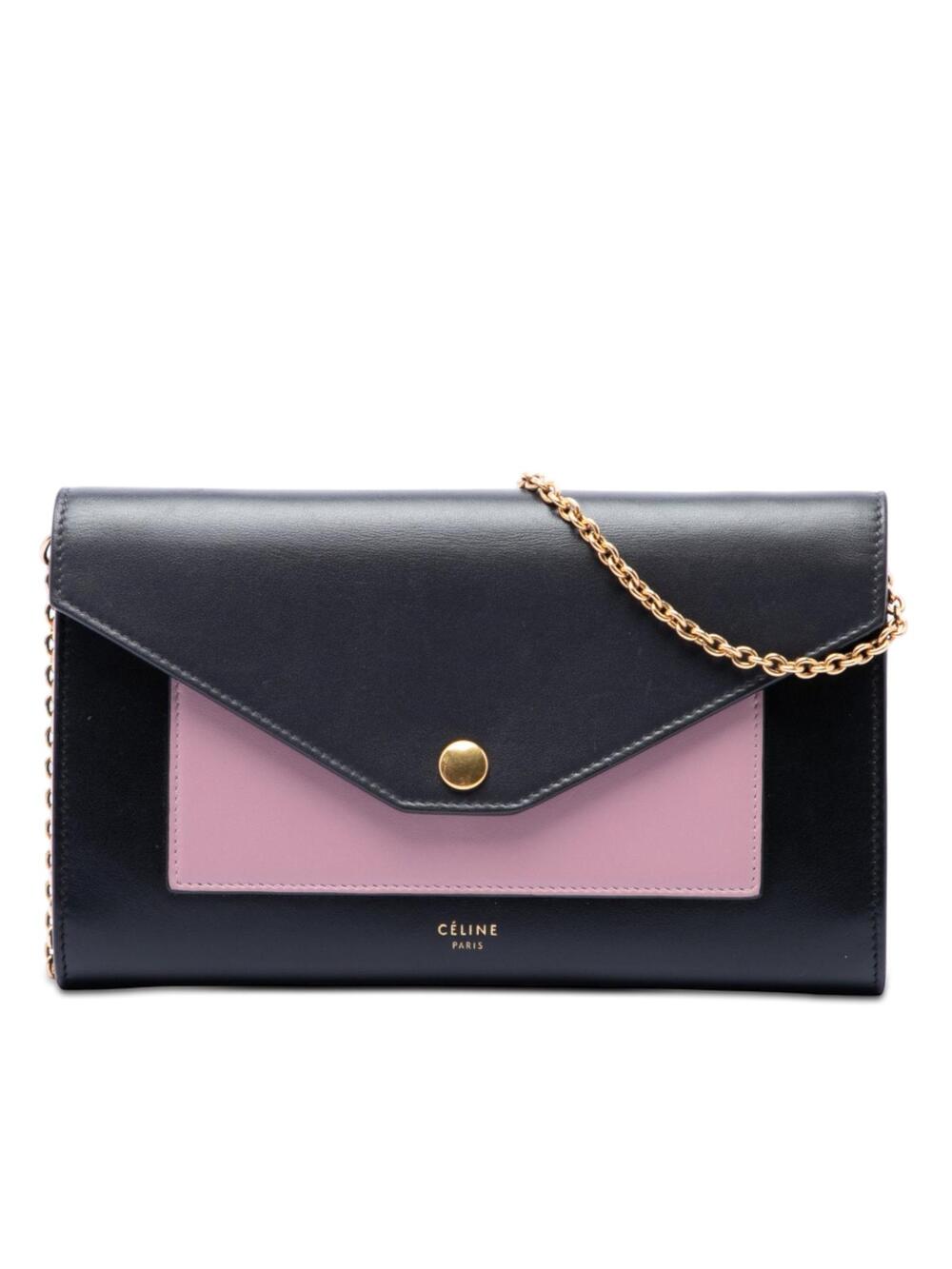 Celine Bicolor Leather Pocket Envelope #360580C49B
